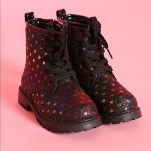 Stomping Hearts Combat Boots